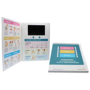 Bán buôn video thẻ kinh doanh kích thước nhỏ điện tử kỹ thuật số <span class=keywords><strong>LCD</strong></span> cuốn sách Video Cảm ơn bạn thẻ video hướng dẫn sử dụng với 2.4 inch màn hình - Product Image 6