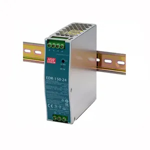 EDR-150-24 Mean Well DIN Rail Switching Power Supply EDR-75/120/150/240/480-12V24V36V48v Voltages