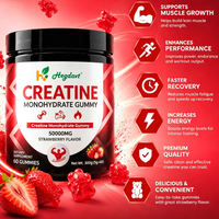 Gummies de créatine 5000mg véganes pour la croissance musculaire, les performances sportives, l'impulsion énergétique pour les entraînements à la salle de sport, forme personnalisée, OEM, ODM, HALAL