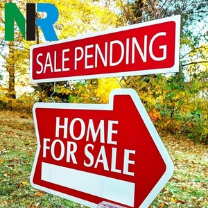 Custom Printed Waterproof Outdoor Yard Signs Corrugated PP <b>Plastic</b> <b>Sheets</b> in Various Shapes with Cutting Processing Service - Product Image 1
