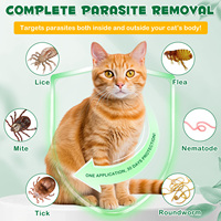 Oimmal Gouttes anti-puces et tiques personnalisées pour chats – Solution topique externe pour soins des animaux de compagnie