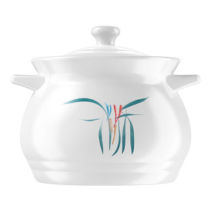 Ceramic <b>Soup</b> <b>Pot</b> MG-20006 Heat Resistant Single Layer Clay Base For Gas Stove Cooking - Product Image 2