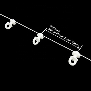 Chất Lượng Cao Gợn S Gấp Rèm Phụ Kiện 60 70 80 Mm S-Sóng Rèm Runner Cực Ròng Rọc Móc - Product Image 3