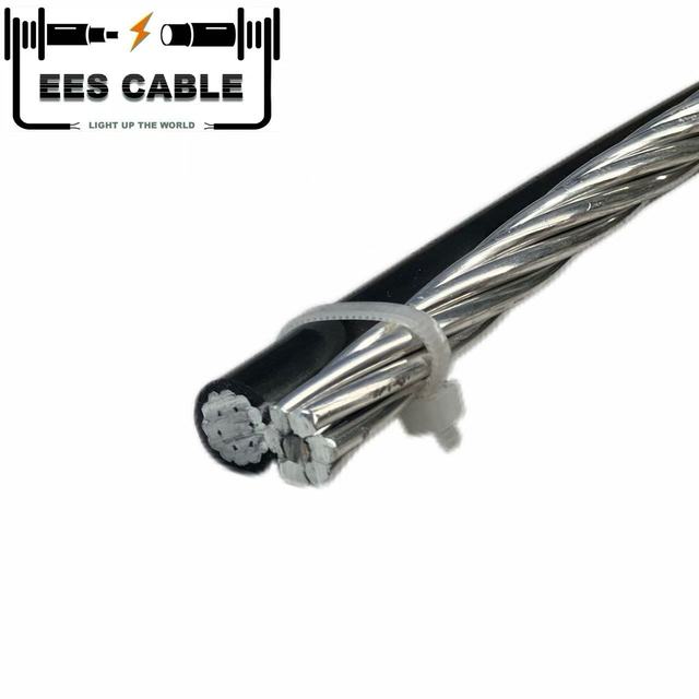 600V Aluminum Duplex Overhead Conductor Service Drop ABC Aerial Bundled Cable