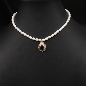 Collier de perles pour festival, design perlé, chaîne de perles d'eau douce, bijoux de fête de célébration, collier de perles - Product Image 2