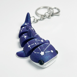 Juguete Promocional, Regalo, Modelo de Juguete Impreso en 3D Multicolor, Adorno de Tiburón Estrellado, Llavero con Modelo de Simulación - Product Image 4