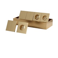 BENDI Prise murale modulaire en PC blanc durable, norme UE, 16A 250V, encastrable, IP20, pour applications domestiques, hôtelières, vente en gros, usine