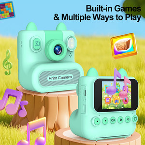 Appareil photo instantané pour enfants avec objectif rotatif à 180 degrés, vidéo HD, écran 2,4 pouces pour filles et garçons - Product Image 5