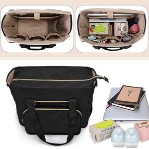 Sac de transport OEM pour <span class=keywords><strong>tire</strong></span>-<span class=keywords><strong>lait</strong></span> portable avec compartiment isotherme et pochette pour ordinateur portable, compatible avec Momcozy S12 Pro/M5, <span class=keywords><strong>Elvie</strong></span> pour les mamans actives - Product Image 3