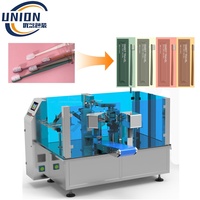 Machine d'emballage entièrement automatique pour sacs de brosses à dents souples biodégradables pour soins bucco-dentaires, avec sac en papier