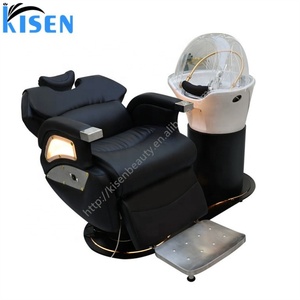 เก้าอี้นวดไทยปรับเอนหมุนได้ ยี่ห้อ Kisen Modern Salon สำหรับสปาผมและสระผมแบบญี่ปุ่น - Product Image 3