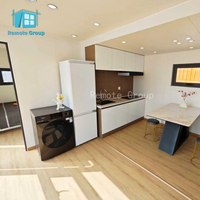 Maison de vacances préfabriquée de luxe de 40 pieds avec appareils électroménagers modulaires, style bungalow Apple, pour jardin