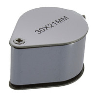 Hot Sell Mini 30x 30x21mm Loupe Magnifier Magnifying Triplet Jewelers Eye Glass Jewelry Diamond