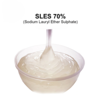 SLES 70 Lauryl Sulfate de Sodium CAS 68585-34-2 Agent Moussant AES Tensioactif pour Shampooing, Détergent à Lessive, Lavage