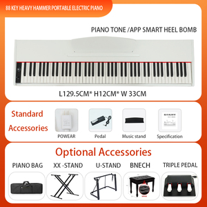 T-281 <span class=keywords><strong>88</strong></span> phím đàn piano điện tử kỹ thuật số vỏ sò búa multitimbral <span class=keywords><strong>Midi</strong></span> đa chức năng nhạc cụ - Product Image 2