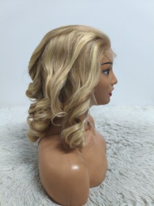 Letsfly Promotion Bouncy Loose <b>Wigs</b> 300% Density 77$ Colored Raw Hair <b>Wig</b> 4x4 Closure <b>Wigs</b> Highlight 18inch Wholesale Price 250g - Product Image 6