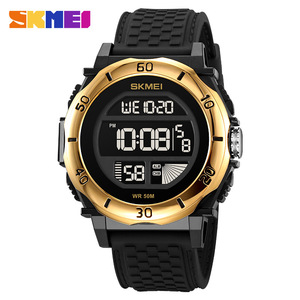 Skmei Digital Watch Men Electronic 50M Water Resistant Silicone Strap Alarm Clock LED Display Sport Watch - Product Image 5