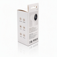 Boîte en carton ivoire personnalisée avec languettes de suspension, emballage élégant en papier pour produits électroniques 3C