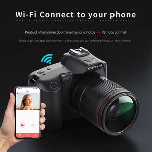 Bán Buôn D5 HD Wifi Máy Ảnh Kỹ Thuật Số 64MP Kép Máy Ảnh Tầm Nhìn Ban Đêm Nhiếp Ảnh Video Tiêu Chuẩn DV + Mic + Ánh Sáng + Ống Kính + Khung - Product Image 6