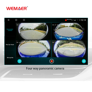 Wemaer GT 4 + 64G <span class=keywords><strong>Android</strong></span> 360 degrés voiture 4 voies Panorama caméra voiture lecteur écran tactile système prise en charge Navigation - Product Image 3