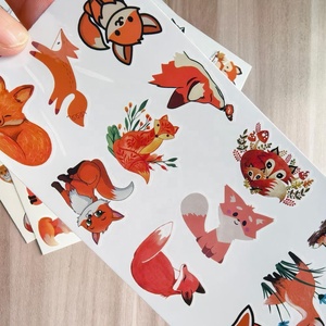 Tatuajes Temporales <span class=keywords><strong>de</strong></span> <span class=keywords><strong>Zorro</strong></span> Adorable, Adhesivos <span class=keywords><strong>de</strong></span> Animales del Bosque, Hojas <span class=keywords><strong>de</strong></span> Otoño y Bayas, Tatuajes Corporales Impermeables para Decoración <span class=keywords><strong>de</strong></span> Fiestas Infantiles - Product Image 5