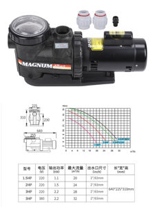 Pompes à eau Jacuzzi 2HP/3HP 220V à faible bruit pour <span class=keywords><strong>piscine</strong></span> - Product Image 2
