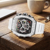 ON6827F Nouvelle montre mécanique automatique multifonctionnelle à la mode ONOLA pour homme, bracelet en caoutchouc, résistance à l'eau 30M