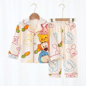 Nouveaux pyjamas pour garçons et filles en coton 100% chaud et respirant pour le printemps, l'été, l'automne et l'hiver, vente directe d'usine - Product Image 3