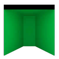 Cabine photo Portable en tissu 360 avec lumières LED de couleur