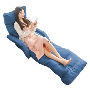 Canapé Tatami Pliant en Tissu Technique Gris Aérien, Fauteuil Inclinable Pliable pour Salon, Usage Adulte - Product Image 6