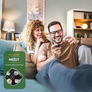 Portamonedas de Silicona Personalizado para Auto - Organizador Portátil para 55 Monedas, Compatible con Monedas de un Centavo, Cinco Centavos, Diez Centavos y Veinticinco Centavos - Product Image 4