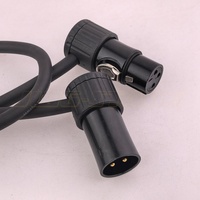 Câble DMX512 à 3 broches, fil de signalisation 1M/2M/5M/10M, cordon de connexion pour éclairage de scène, accessoires d'éclairage DJ, 10 pièces/lot