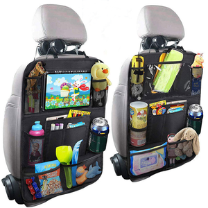 Great Travel Accessories Seat Back Protector Storage Bag Waterproof Car Seat Organizer for Kids