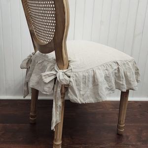 <span class=keywords><strong>Housse</strong></span> de Siège en Lin Vintage avec Sangle Jupe Style Doux au Toucher Finition Rides Elégante <span class=keywords><strong>Protection</strong></span> de Siège en Lin - Product Image 5