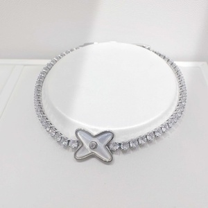 custom plata 925 sterling <b>silver</b> Star Shape Luxury <b>bracelet</b> flower clover simple Rhodium Plated ladies zircon Tennis <b>Bracelets</b> - Product Image 1