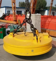 Ventouse électromagnétique pour excavatrices 23-26 tonnes, accessoire moteur, couleur jaune, force magnétique puissante, coque durable