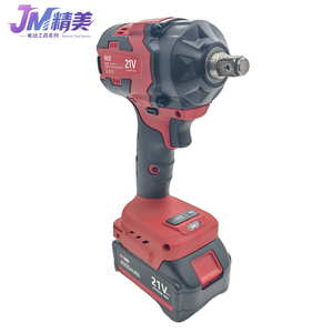 مفتاح ربط كهربائي عالي العزم JM800 قابل لإعادة الشحن بقوة 21 فولت وبطارية 2000 مللي أمبير في الساعة وسرعة دوران 1800-2800 دورة في الدقيقة دكتور.1/2 800 نيوتن متر مفك براغي لاسلكي متين مركب - Product Image 1