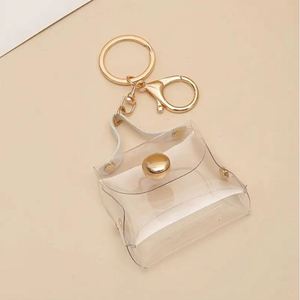 Wholesale Concise Pu Leather Keychain Portable Durable Pendant Customizable Fashion Keyring <b>Bag</b> <b>Charm</b> - Product Image 1