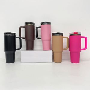 Gobelets isothermes écologiques en acier inoxydable avec placage noir de 40 oz, personnalisables avec logo, pour gravure laser - Product Image 3
