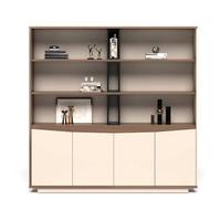 Armoires de classement modernes en bois massif - Rangement modulaire durable grande capacité avec serrures, couleurs personnalisables pour appartement, maison, bureau, salon