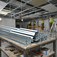 Profilés et rails en acier galvanisé de qualité professionnelle pour l'installation de cloisons sèches en plaques de plâtre