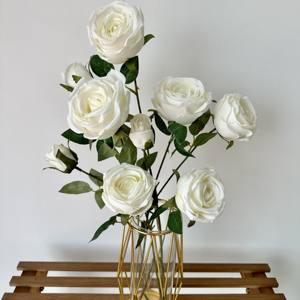 3 cabezas de <span class=keywords><strong>caballo</strong></span> borracho princesa decoración jardín boda dormitorio flores artificiales. - Product Image 4