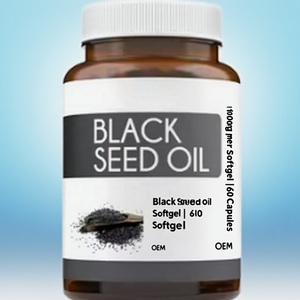 Оптовые мягкие капсулы с маслом черного тмина (Nigella Sativa) 500 мг для энергии и иммунитета взрослых, под собственной торговой маркой - Product Image 5