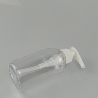 Bouteille à pompe en plastique PET de 350ml personnalisable pour savon liquide shampooing revitalisant crème nettoyante pour le corps liquide
