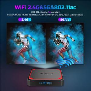 Boîte de télévision intelligente Android 9.0 4K X96Mini Plus Amlogic S905W4 2.4G/5Ghz Lecteur multimédia Wifi Boîte de télévision en direct - Product Image 4