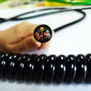 उच्च लचीला काला/ग्रे <span class=keywords><strong>2</strong></span> <span class=keywords><strong>3</strong></span> 4 5 6 7 8 कोर स्प्रिंग केबल 1.5 मीटर <span class=keywords><strong>3</strong></span> कोर पीवीसी/पुर इलेक्ट्रिकल स्प्रिंग स्पाइरल कुंडलित तार तांबे की केबल - Product Image 3