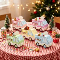 5 boîtes à friandises en forme de camion de crème glacée pour fêtes d'été, idéales pour les cadeaux et les bonbons de la fête à thème 'Candyland'