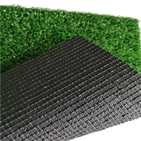 Tapis de gazon synthétique PE 20 mm imperméable, à motifs 3D, résistant aux UV, ignifuge, écologique, pour jardin et cour, vert doux et artificiel