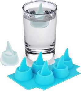 Factory directly sale Silicone shark fin ice maker cube mold ice cube tray