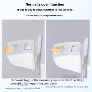 Serrure de sécurité magnétique pour enfants Serrure magique invisible pour portes à usage facile Placards Meubles Espaces extérieurs-pour cuisine - Product Image 3